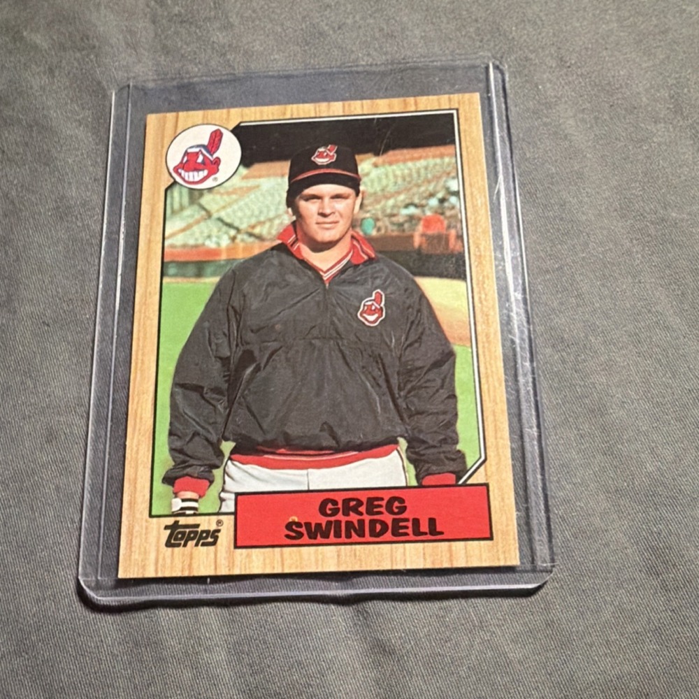 Topps 1987 Greg Swindell #319 Cleveland Indians Baseball Card MLB